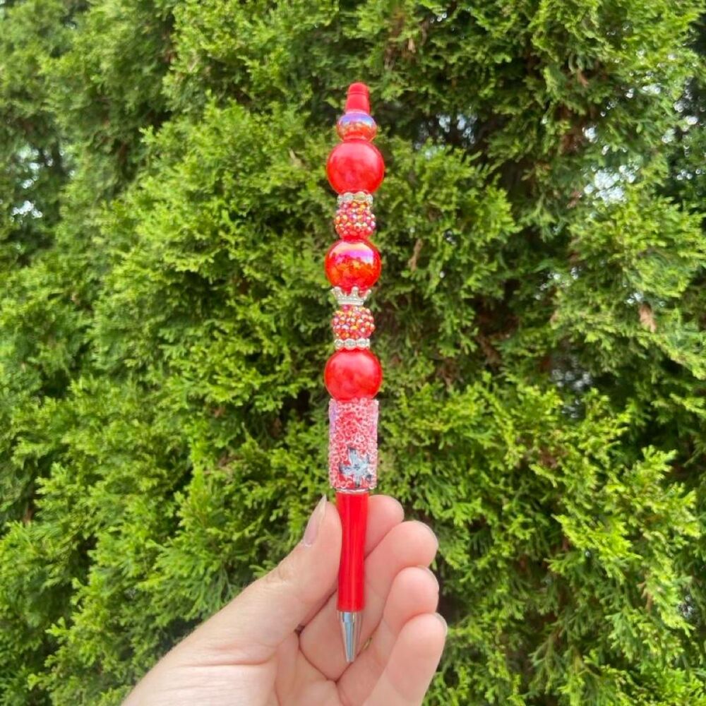 Red Beaded Pen